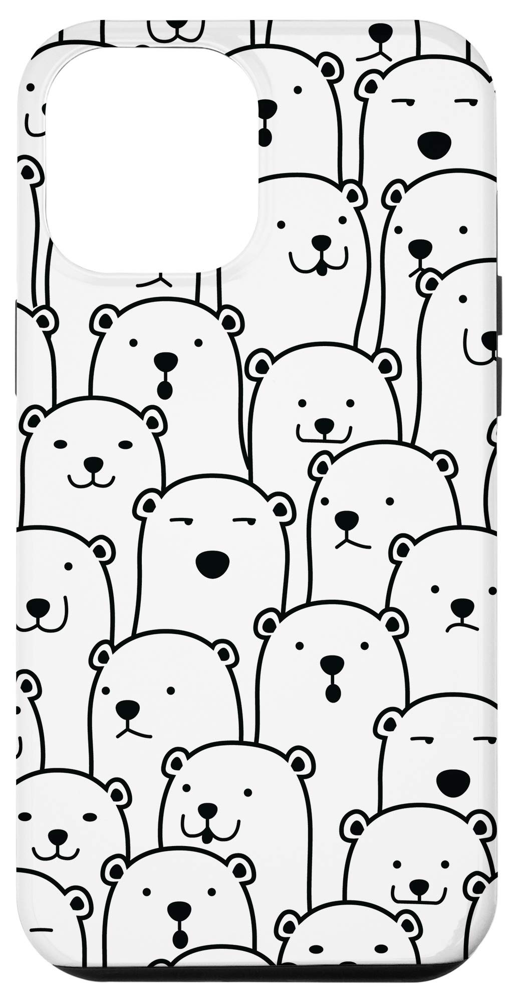 Cute Polar Bears iPhone 12 Pro Max Case - Shockproof Protective Phone Cover for Women & Girls - Perfect for Everyday Use, Travel, and Gift Giving