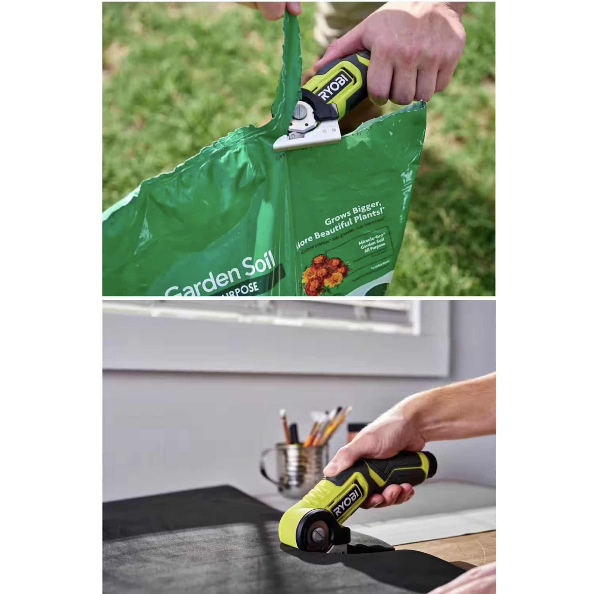 Cordless Power Cutter & Quick Change Knife Set with Tool Bag - USB Lithium Battery for Cardboard, Plastic, Carpet & Rubber Cutting | DIY Projects, Home Renovation & Crafting
