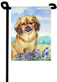 Tibetan Spaniel Double Sided House Flag 28x40