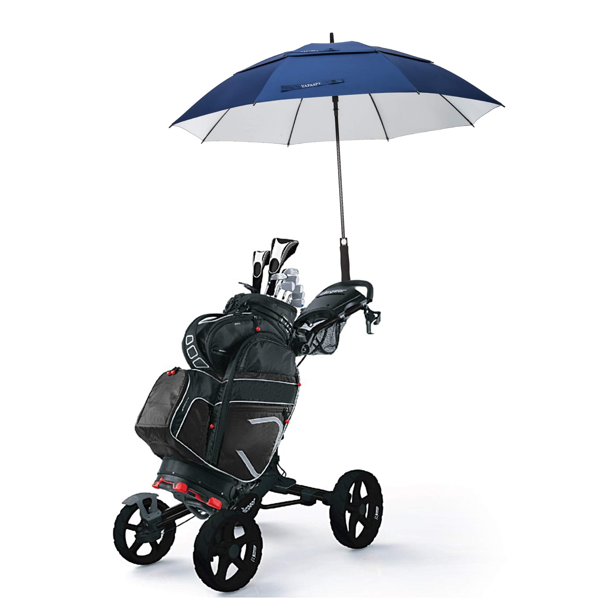 62 Inch Golf Umbrella with Auto Open & Vented Canopy - UV Protection Rain Umbrella for Men & Women - Perfect for Golf, Beach, Walking & Outdoor Activities