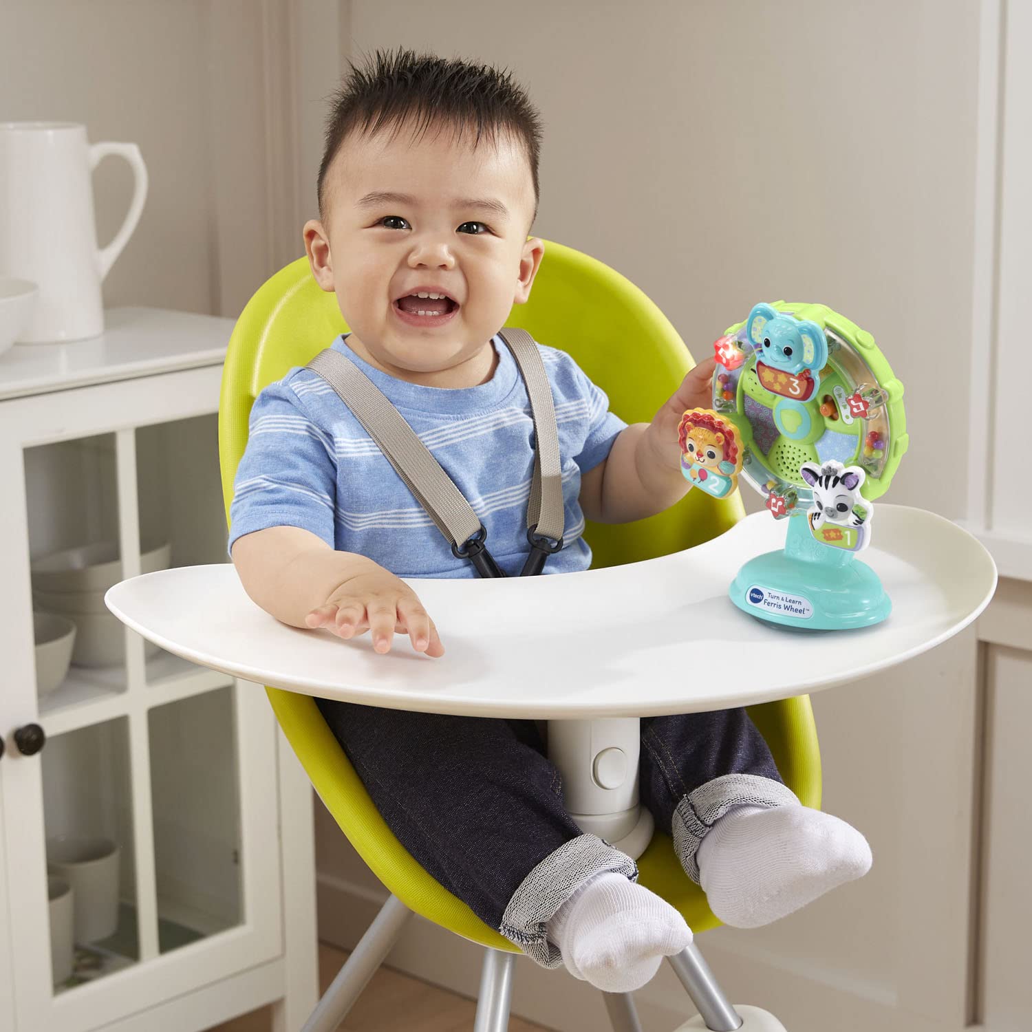 VTech Turn and Learn Ferris Wheel - Interactive Baby Toy with Lights, Sounds & Learning Activities for Toddlers 6-36 Months - Perfect for Early Education & Playtime Fun