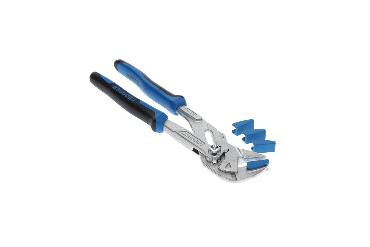 **GEDORE SB 183 10 JC S-002 Pliers Wrench Set - 52mm Clamping Width, No Teeth, Multi-Function Tool with Protective Jaws for Plumbing, Automotive & DIY Projects**