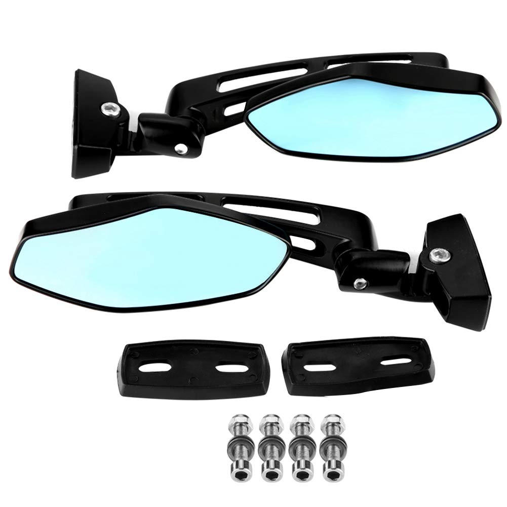 2Pcs Motorcycle Racing Rearview Side Mirrors - Universal Fit for Suzuki & Other Bikes | Durable Adjustable Safety Mirrors for Street & Off-Road Riding