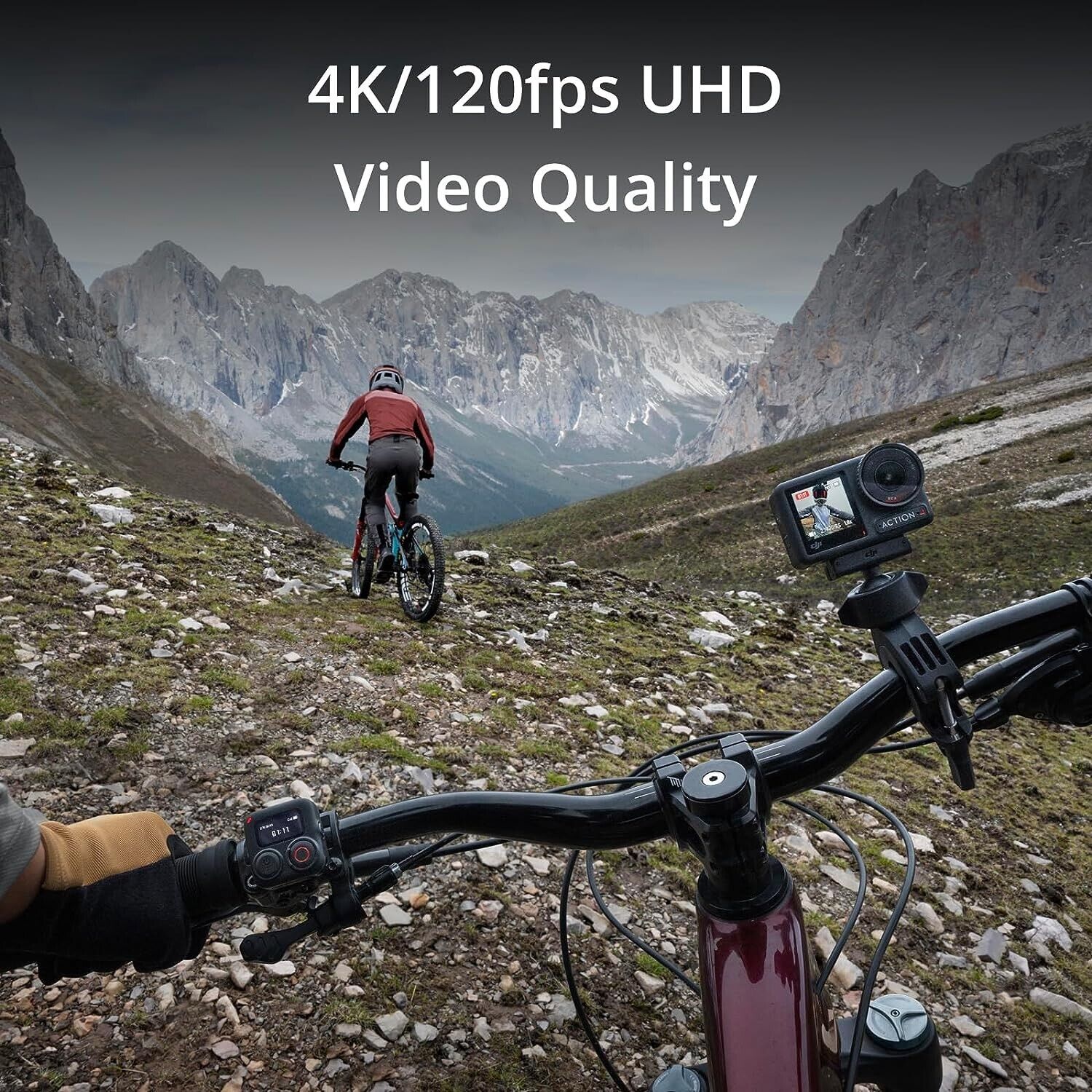 DJI Osmo Action 4 Adventure Combo - 4K Waterproof Action Camera with Stabilization for Vlogging, Surfing & Outdoor Sports | Perfect for Travel, Hiking & Extreme Adventures