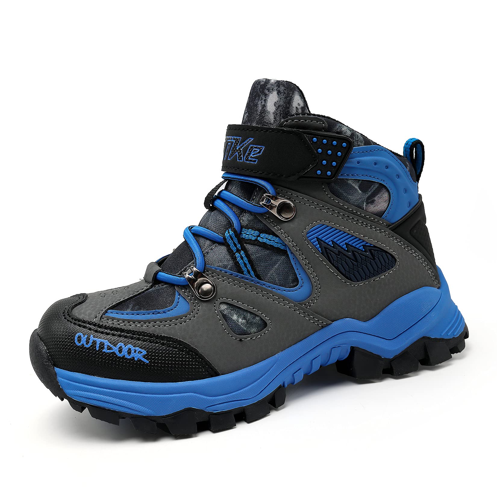 **Kids' Hiking Boots for Boys & Girls - Waterproof Winter Snow Boots with Anti-Slip Sole, Steel Buckle & Comfortable Design for Outdoor Trekking & Adventure | Perfect for Camping, Hiking & Snowy Day Play**