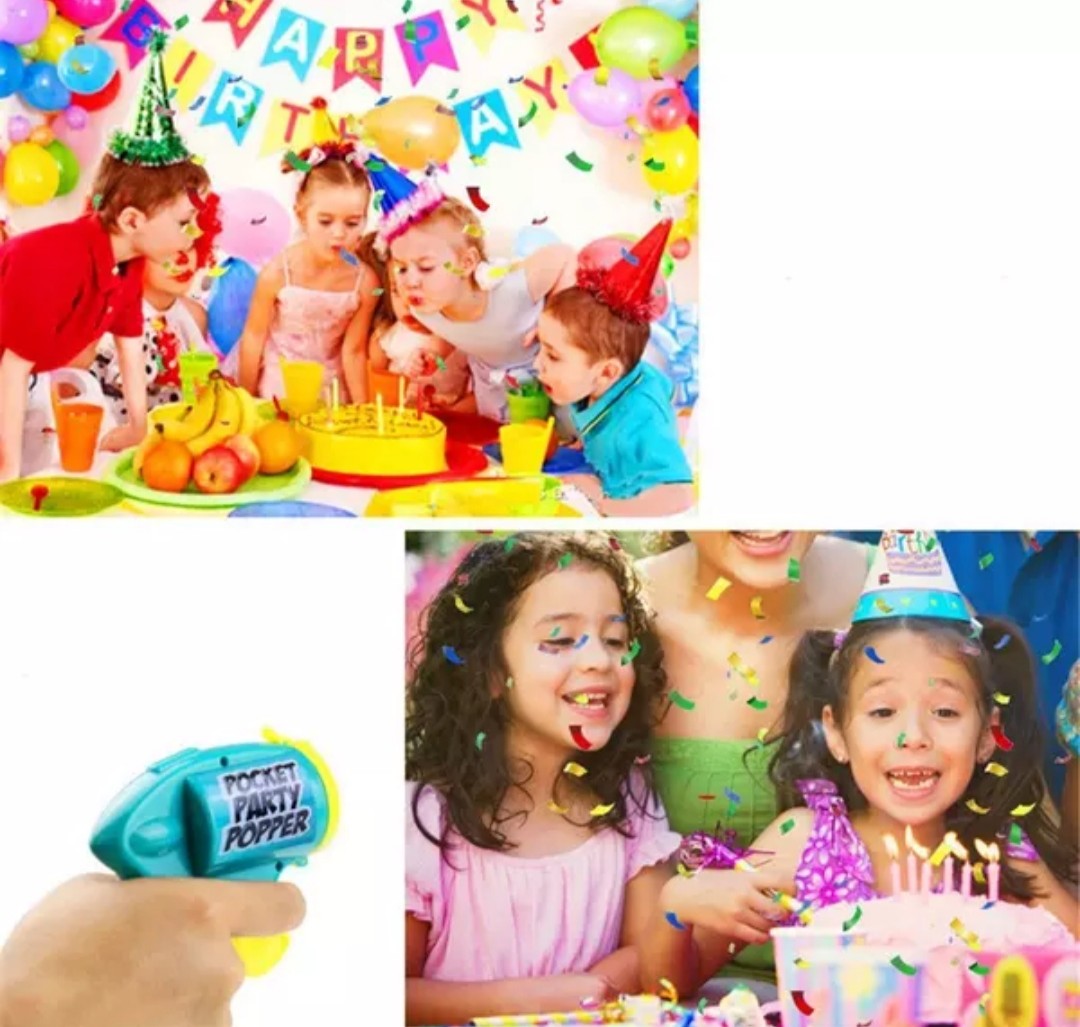 Colorful Confetti Party Popper Gun - Fun Celebration Supplies for Birthdays, Weddings & New Year's Eve - Perfect for Festive Events & Special Occasions