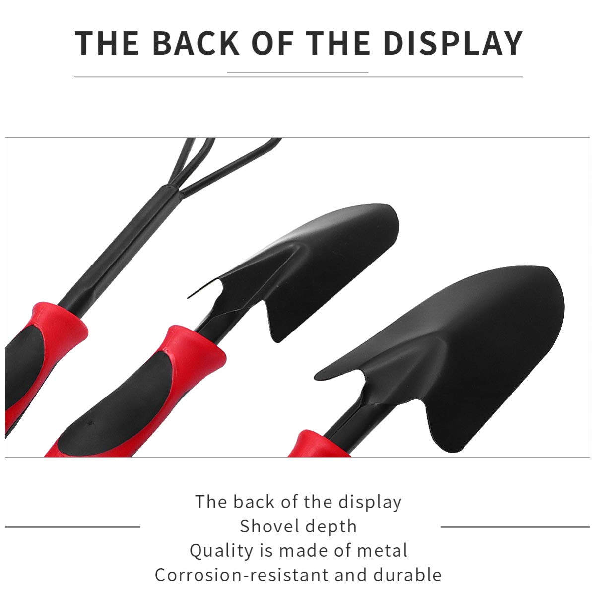 Hemoton Kids Gardening Tools Set - Dual Purpose Flower Shovel & Rake for Toddlers | Durable Child-Safe Garden Tools Kit for Outdoor Planting, Flower Beds & Backyard Activities