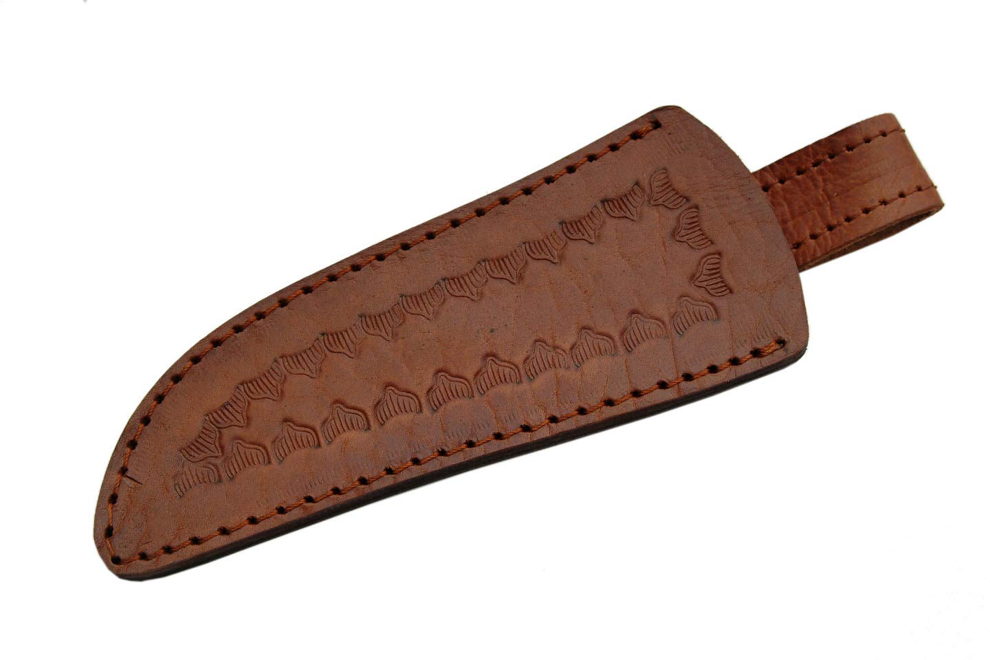 Premium Damascus Oak Hunter Knife - Handcrafted Full Tang Hunting Knife with Leather Sheath - Perfect for Outdoor Adventures, Camping & Survival Gear