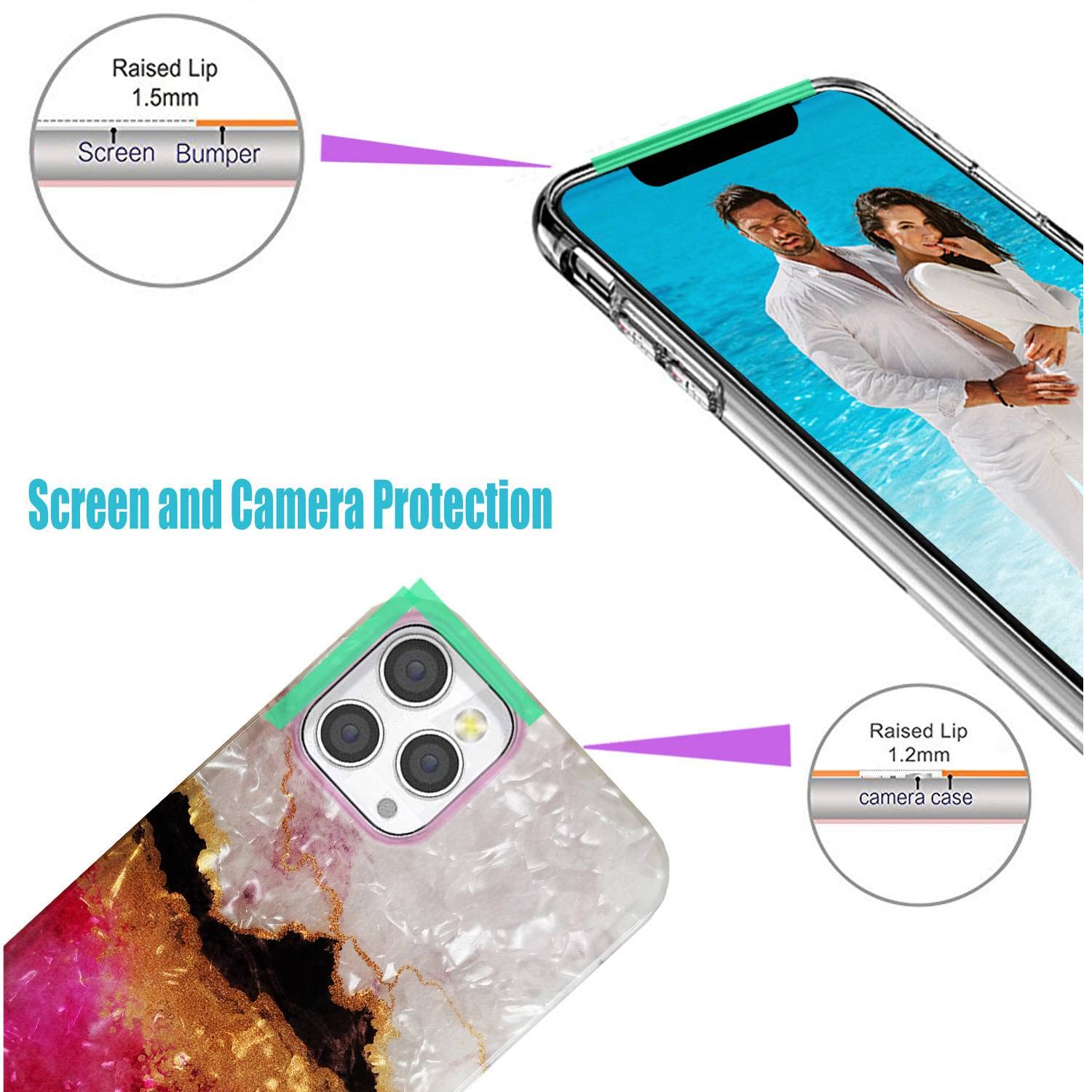 Sparkly Glitter Phone Case for iPhone 12 Pro Max 6.7