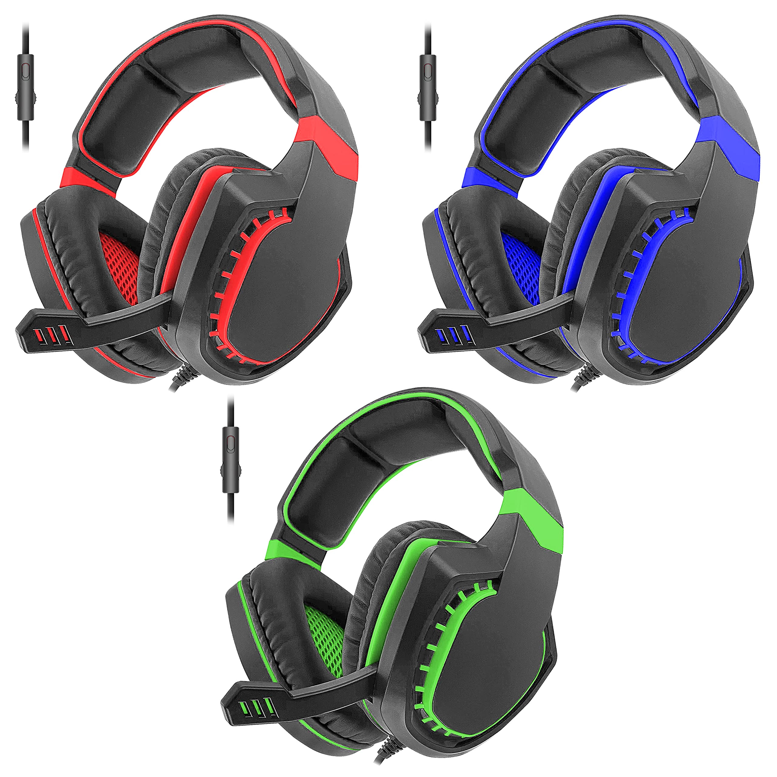 Sentry Industries HPXGX250 Pro Series Gaming Headset - Noise Cancelling Over-Ear Headphones with Mic for PC, PS5, Xbox - Black | Perfect for Competitive Gaming & Streaming