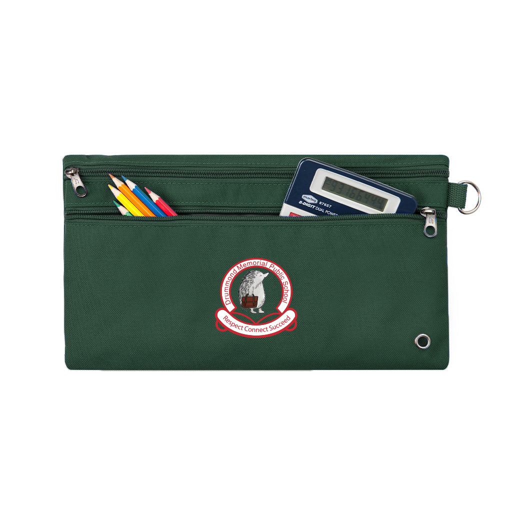 Drummond Memorial School Pencil Case - Durable Zipper Pouch for Students, Kids & Teachers - Perfect for School Supplies, Art Tools & Office Organization