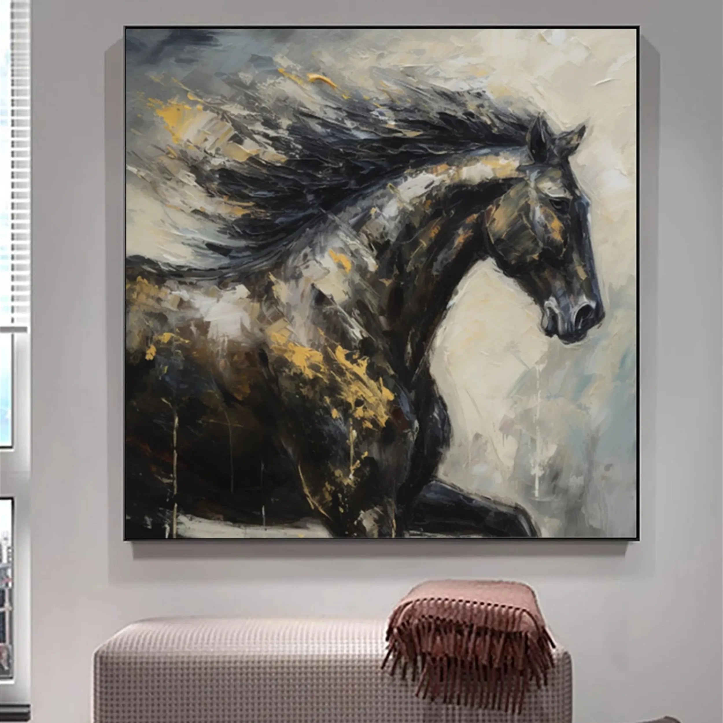 Animal Art Painting #AP045 - Handmade Canvas Wall Decor for Living Room, Bedroom & Office - Wildlife & Nature Inspired Artwork