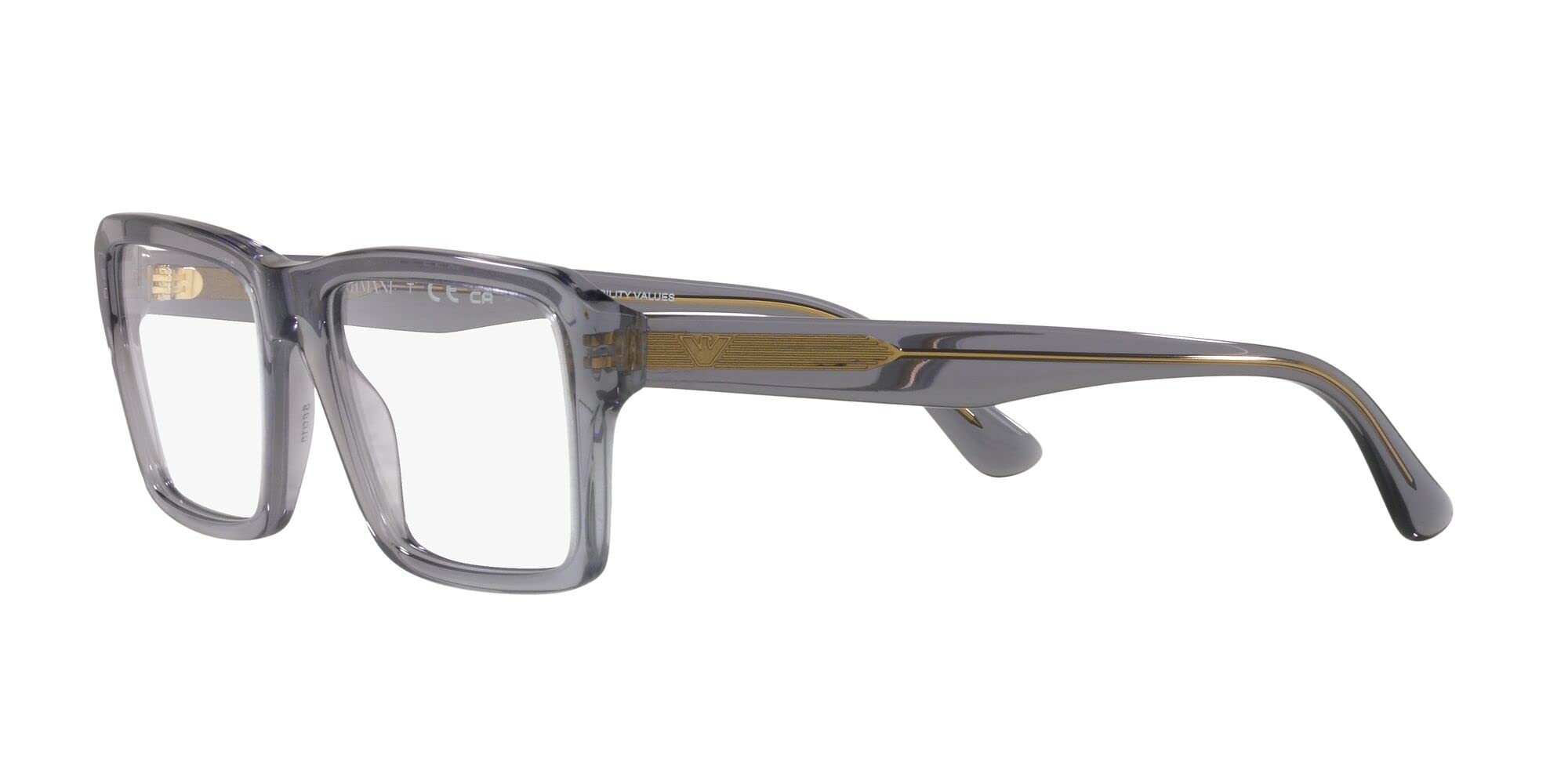 Emporio Armani EA3206 Men's Rectangular Polarized Sunglasses - UV Protection for Driving, Outdoor & Fashion
