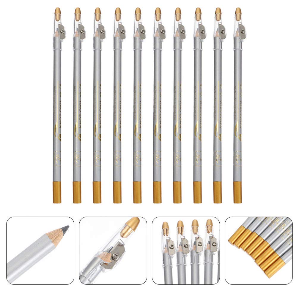 Beaupretty 10-Piece Makeup Kit - Highlighter Pen, Eyebrow Pencils with Sharpener, Long-Lasting Eyeliner & Eyebrow Styling Pencils for Women & Girls | Perfect for Everyday Makeup, Professional Styling & Travel Beauty Essentials