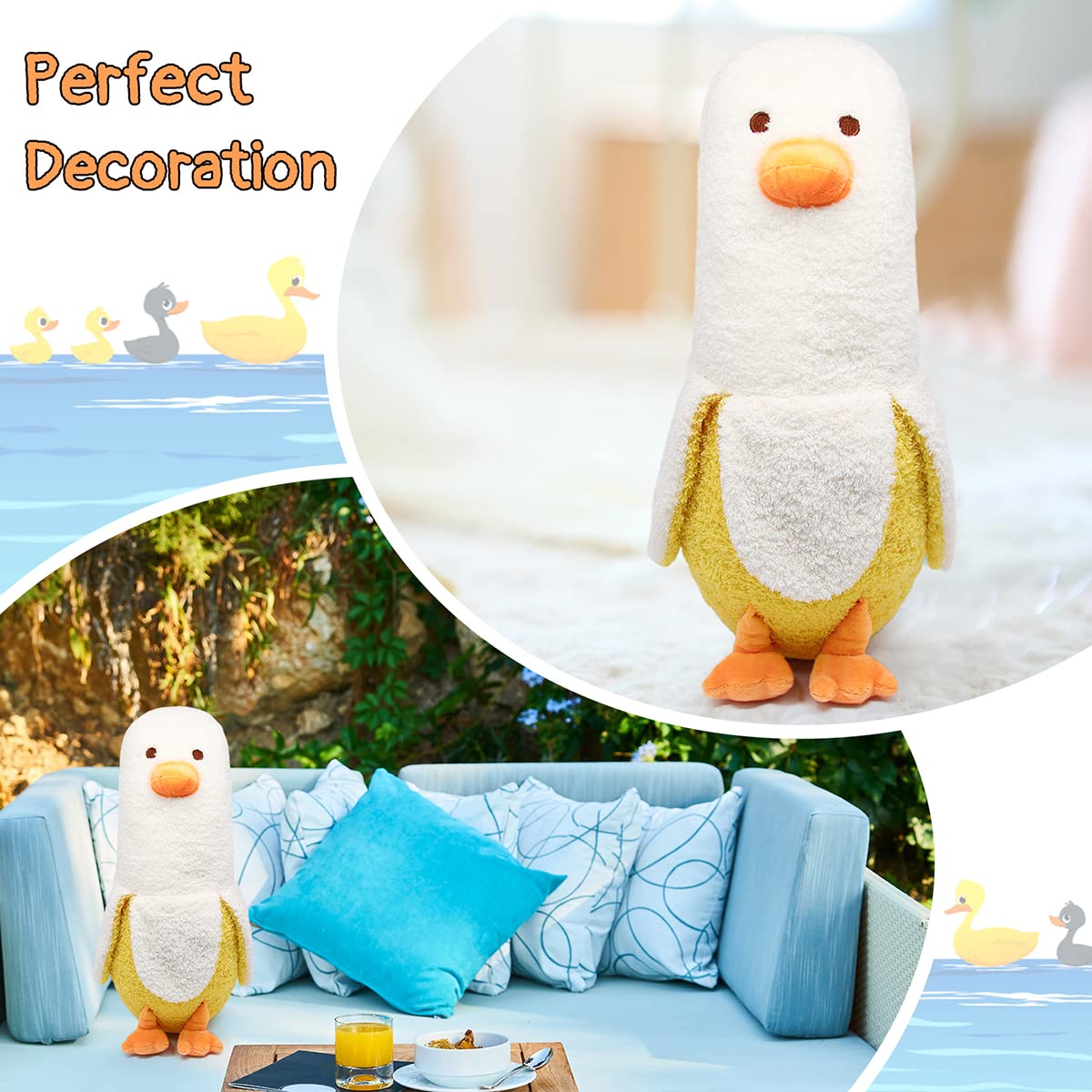 50CM Banana Duck Plush Pillow - Soft Hugging Stuffed Animal Toy, Cute Duck & Banana Design, Perfect Gift for Kids Birthday & Home Decor (Banana Duck) | Great for Cuddling, Nursery Decor, and Playtime