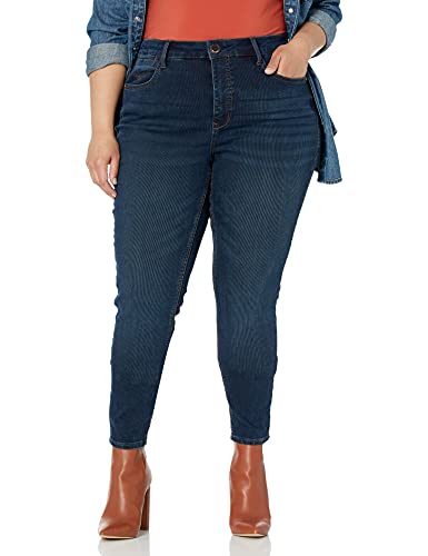 Seven7 Women's Plus Size Bombshell Skinny Jeans - High Waisted Stretch Denim Pants for Curvy Figures | Perfect for Casual Wear, Date Nights & Office Outfits