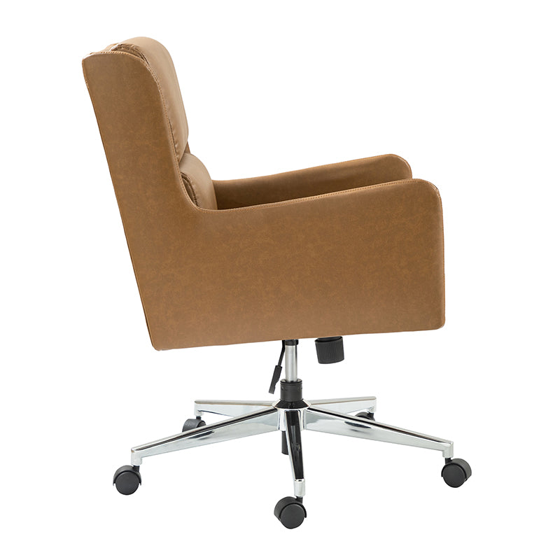 Eamonn Ergonomic Adjustable Swivel Office Chair with Metal Base - Perfect for Home Office, Gaming & Workspace Comfort