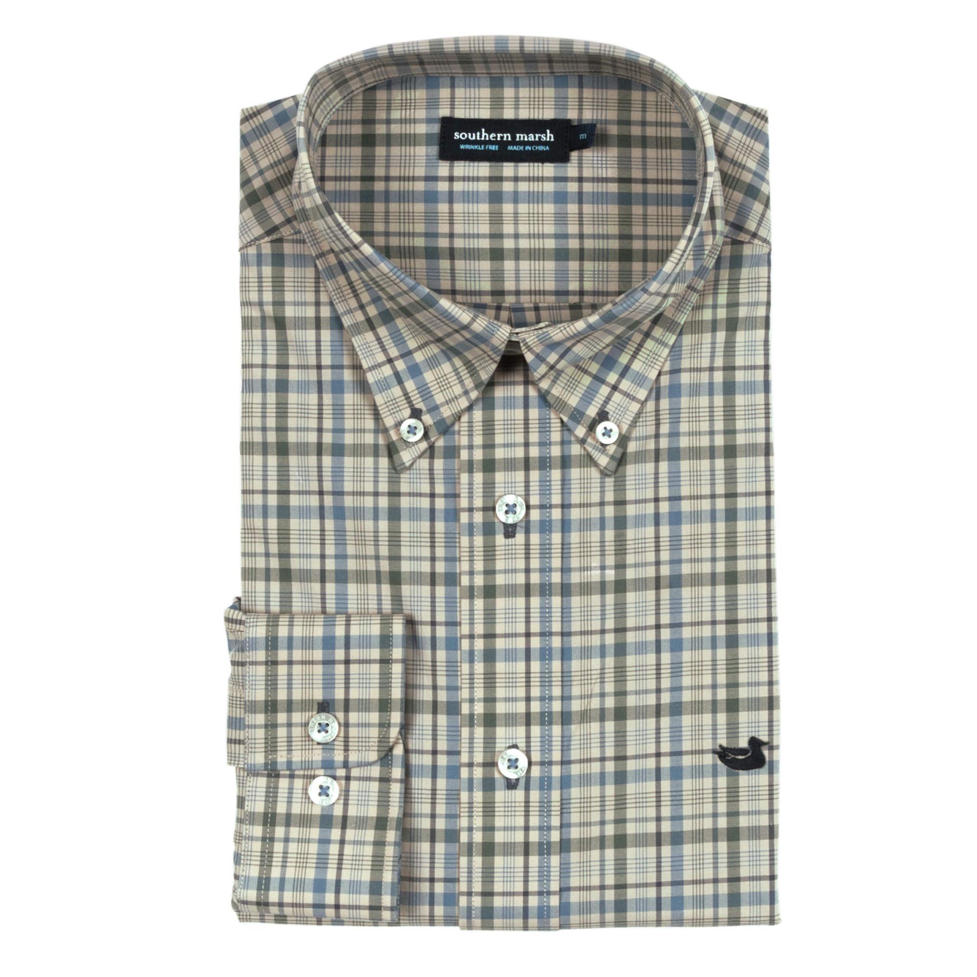 Calhoun Check Dress Shirt for Men | Classic Button Down Oxford Business Casual Shirt | Perfect for Office, Interviews & Formal Events