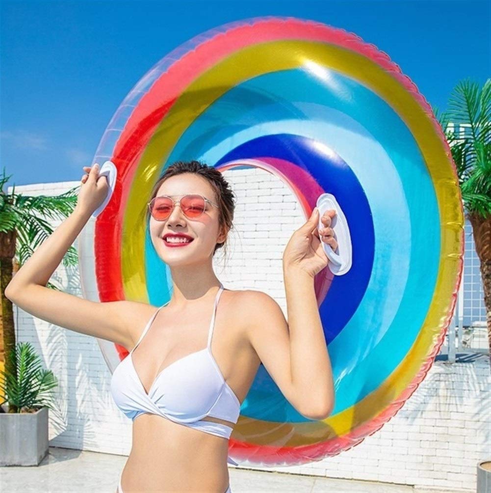 Inflatable Swimming Ring for Adults & Kids - Beach Pool Float Toy