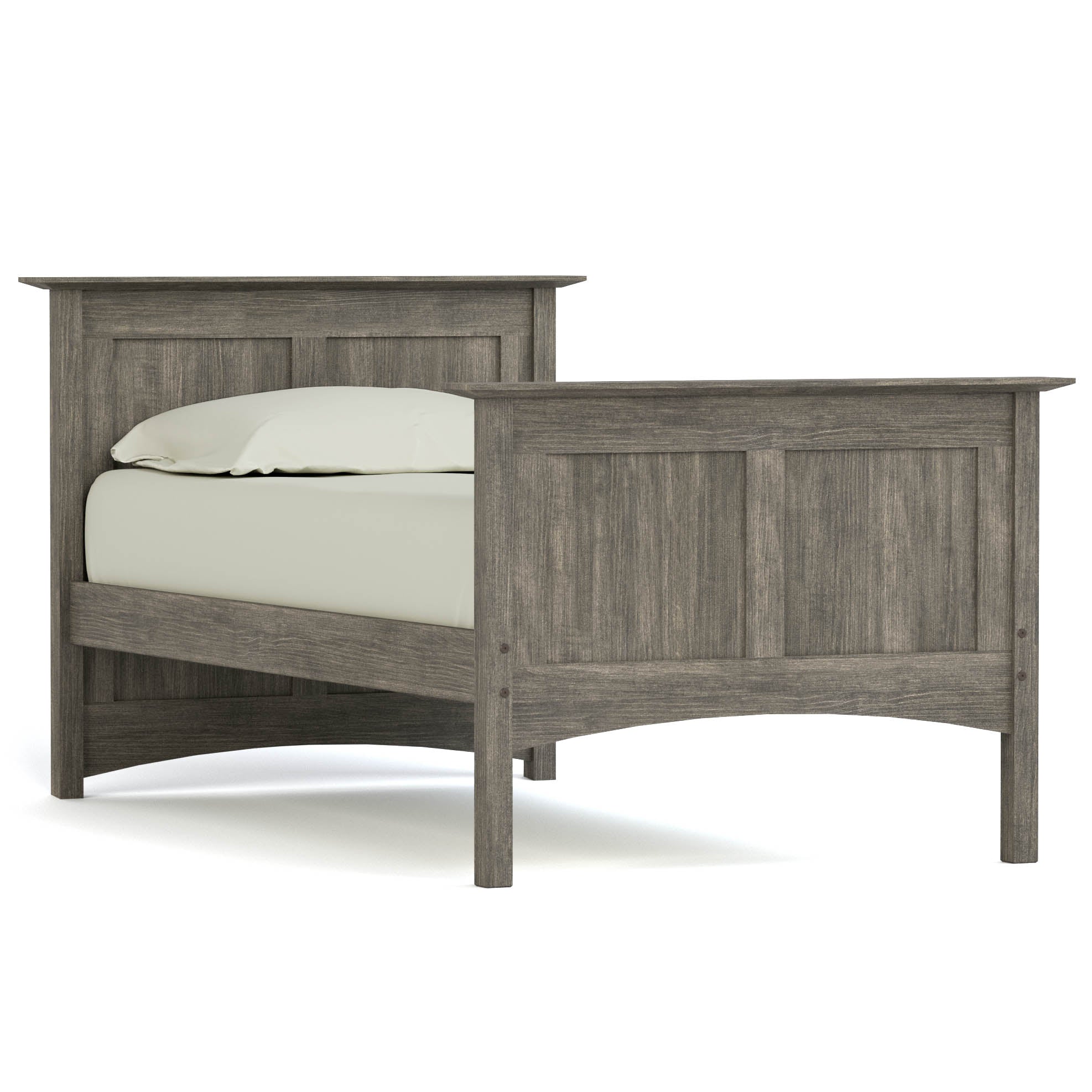 Gable Road Bed Frame - Sturdy Metal Platform Bed with Wooden Headboard - Perfect for Modern Bedrooms & Guest Rooms