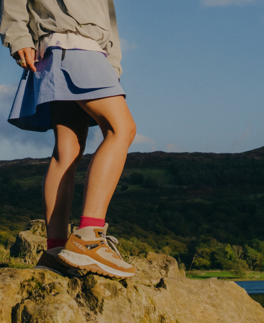 Women's High-Trail Waterproof Hiking Boots - Lightweight Alloy & Lichen Color for Outdoor Adventures | Perfect for Hiking, Camping, and Mountain Trekking