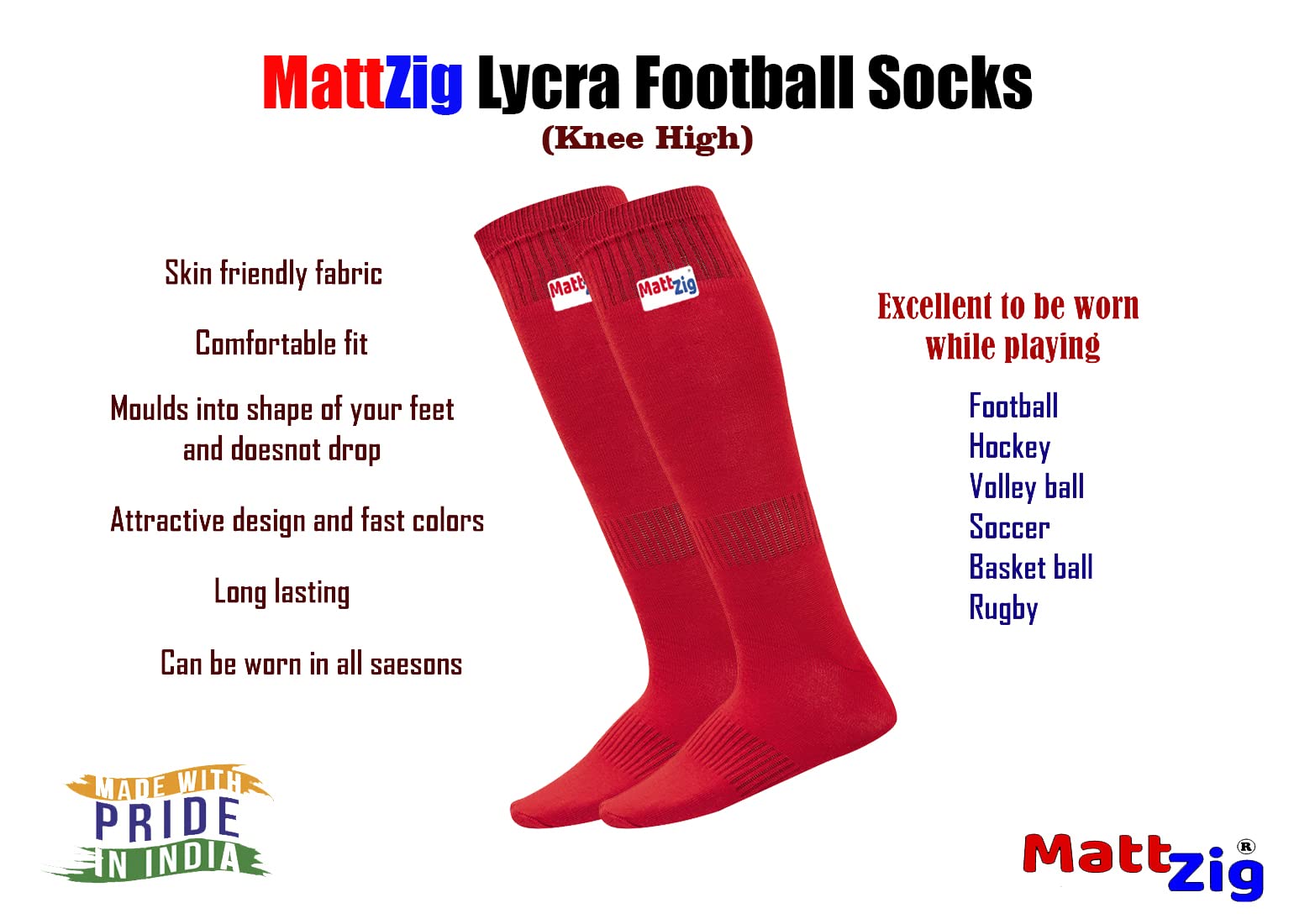 MattZig Football Kit - Complete Soccer Jersey Set for Men & Youth - Perfect for Training, Matches & Team Sports
