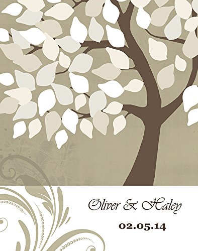 Custom Couple's Tree Canvas Wall Art - Personalized His & Hers Wedding Gift with Names & Date - Romantic Anniversary, Housewarming Present for Newlyweds - 20