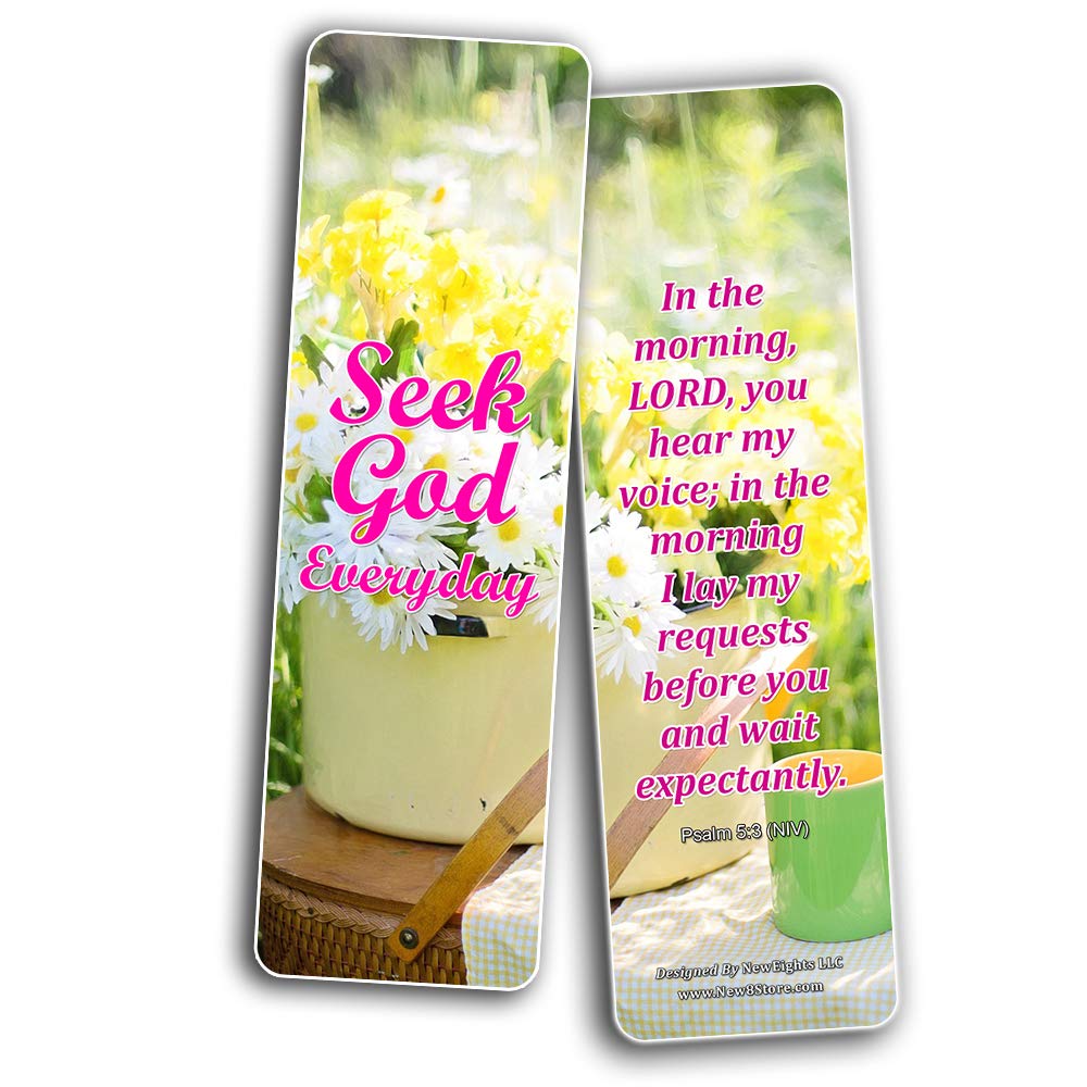 Powerful Devotional Bible Bookmarks (60-Pack) - Great Church Gift for Bible Study & Sunday Worship