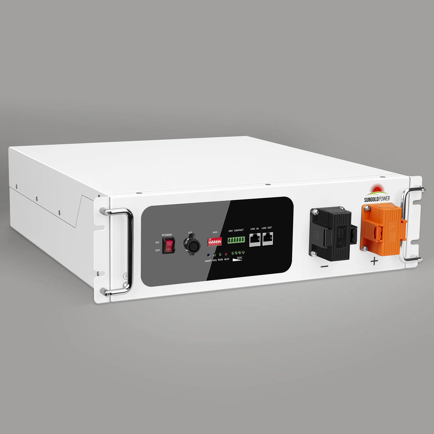 SunGoldPower 48V 100AH Server Rack Lithium Battery with Self-Heating LiFePO4 Technology - Perfect for Solar Energy Storage, Off-Grid Power Systems, and Data Center Backup Power