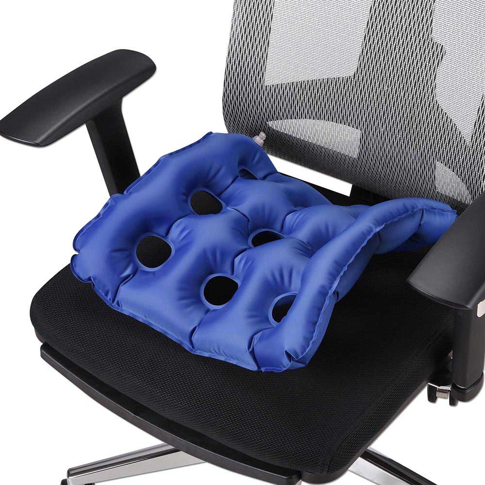 TheLAShop Premium Air Seat Cushion for Office Chairs - 14x14x7 Inches, Supports Up to 200 lbs - Ergonomic Comfort for Long Sitting Hours at Work, Home or Travel