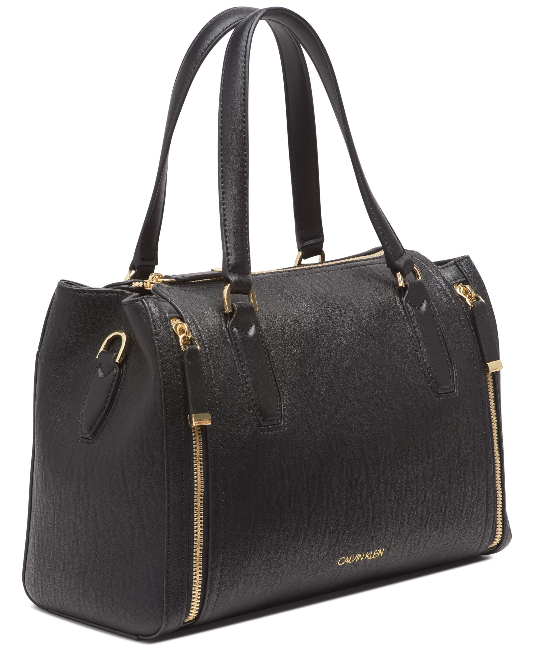 Calvin Klein Bubble Lamb Leather Crossbody Bag for Women - Stylish & Spacious Shoulder Purse for Work, Travel & Everyday Use