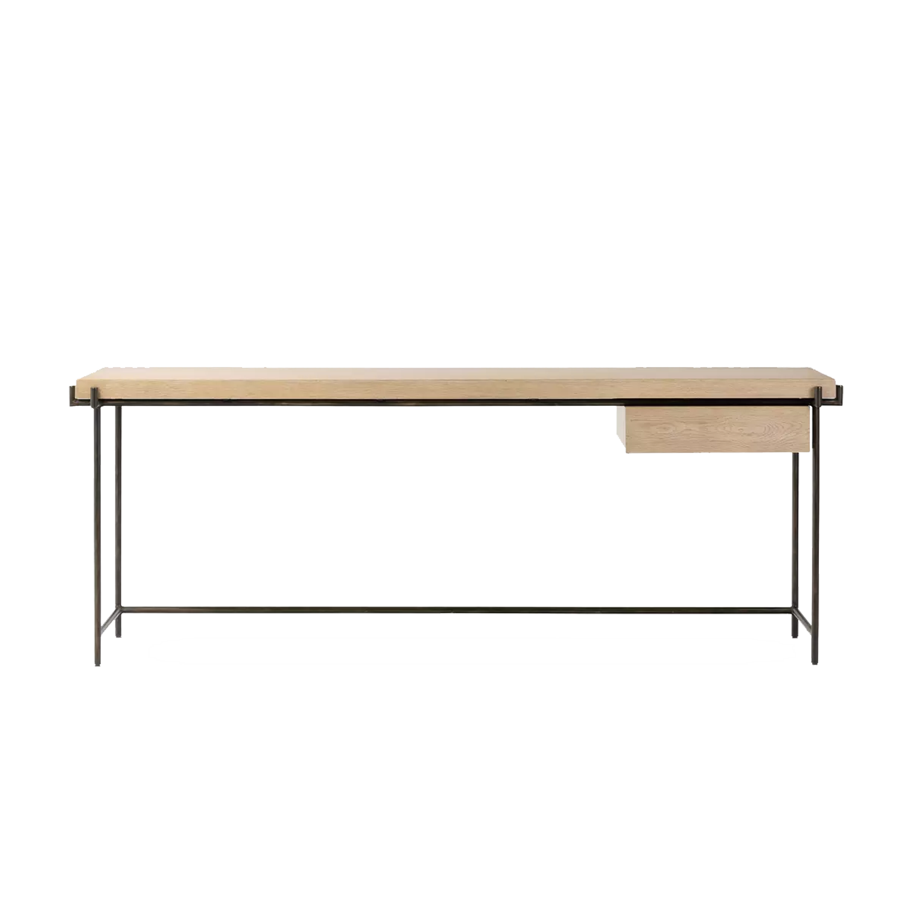 Mason Desk 102672363000 - Modern Home Office Desk with Storage Shelf | Study & Work from Home Workspace Solution