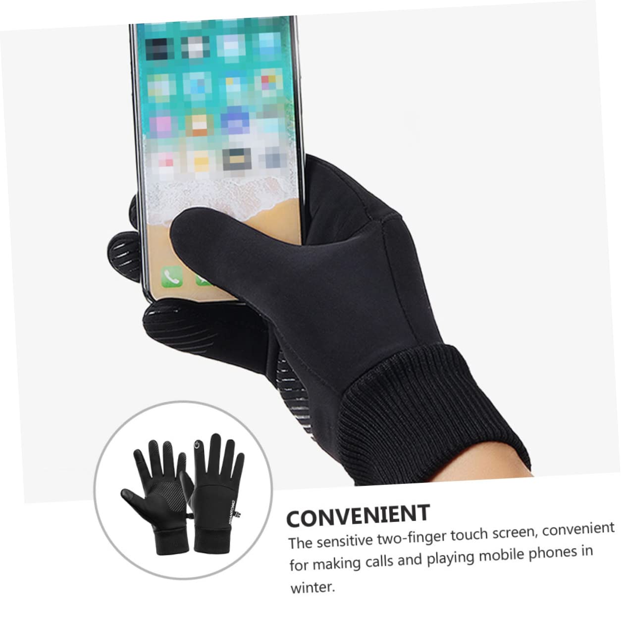 VALICLUD Waterproof & Windproof Gloves - Non-Slip Multipurpose Gloves for Running, Cycling, Hiking & Outdoor Activities - Durable Fabric Hand Protection for Men & Women