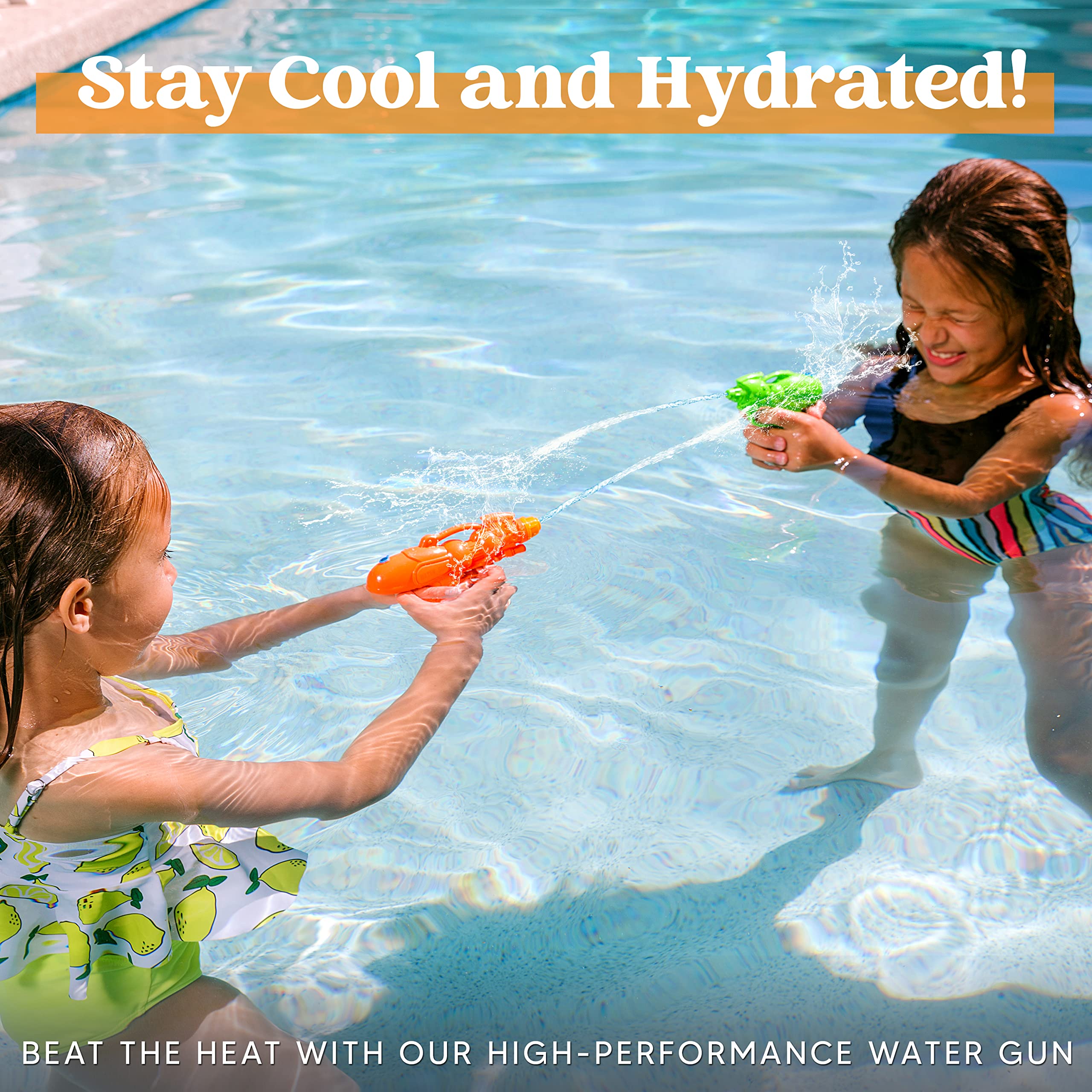 Sloosh 36 Pack Water Gun Toys - Colorful Mini Water Blasters for Kids, Pool Party, Outdoor Summer Fun & Backyard Games - Perfect for Boys & Girls Ages 5-12