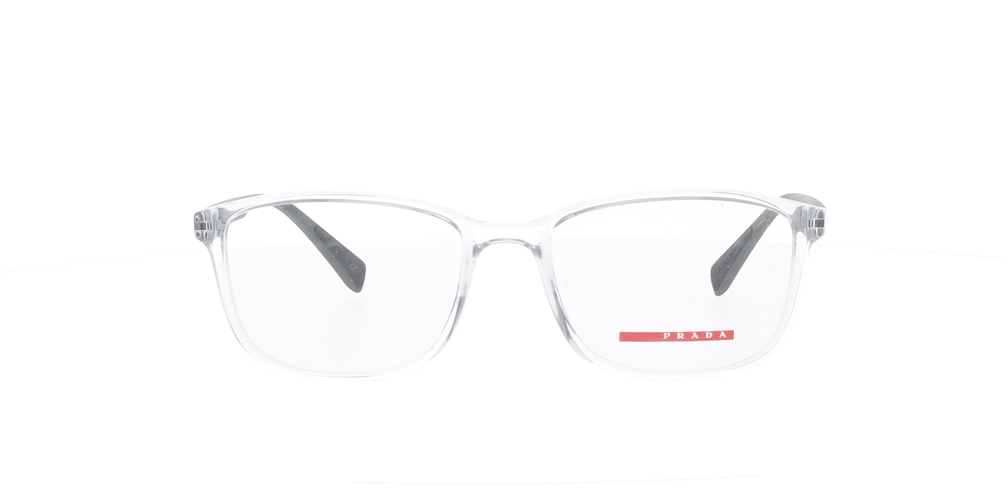 Prada Linea Rossa Crystal Rectangle Sunglasses for Women - Stylish UV Protection Shades for Outdoor Activities & Fashion Accessories