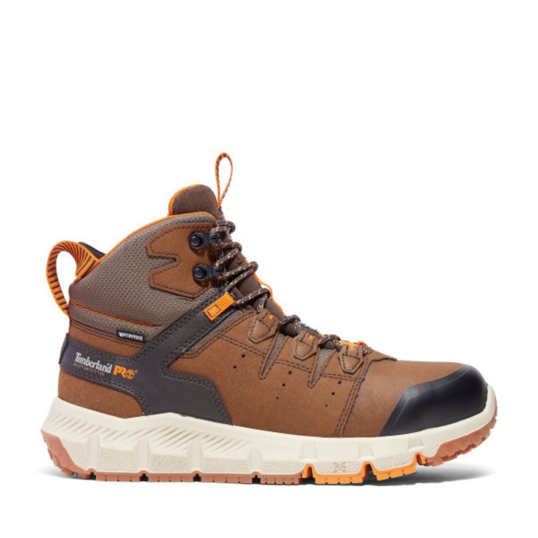 Timberland PRO Tempe Men's Waterproof 6-Inch Alloy Toe Work Boots - Brown TB0A63XBEPB | Durable Safety Shoes for Construction, Landscaping & Outdoor Work