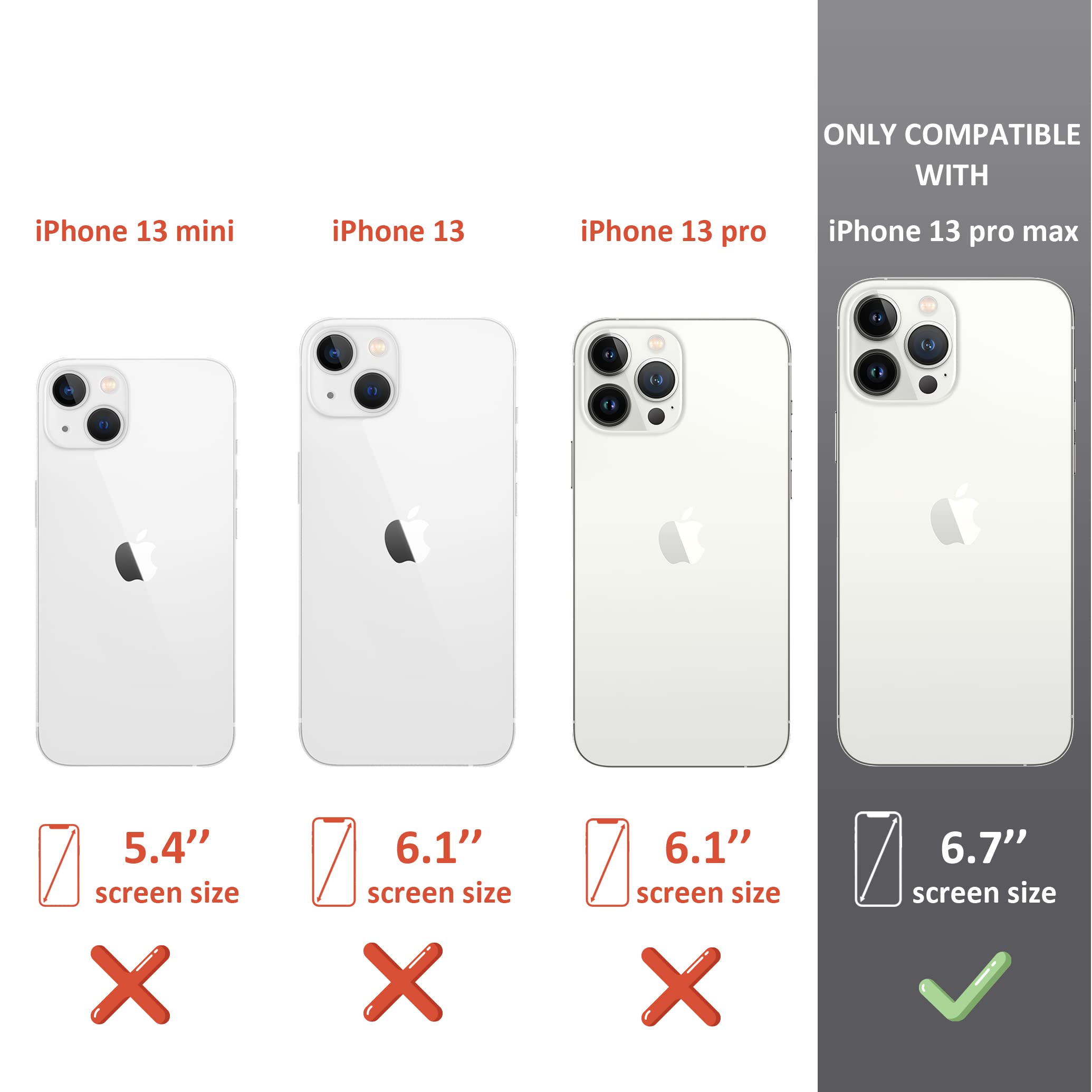Shockproof iPhone 13 Pro Max Case with Leopard Cheetah Print - MagSafe Compatible Protective Cover for Women & Girls (Black/Brown) - Perfect for Everyday Use, Work & Travel