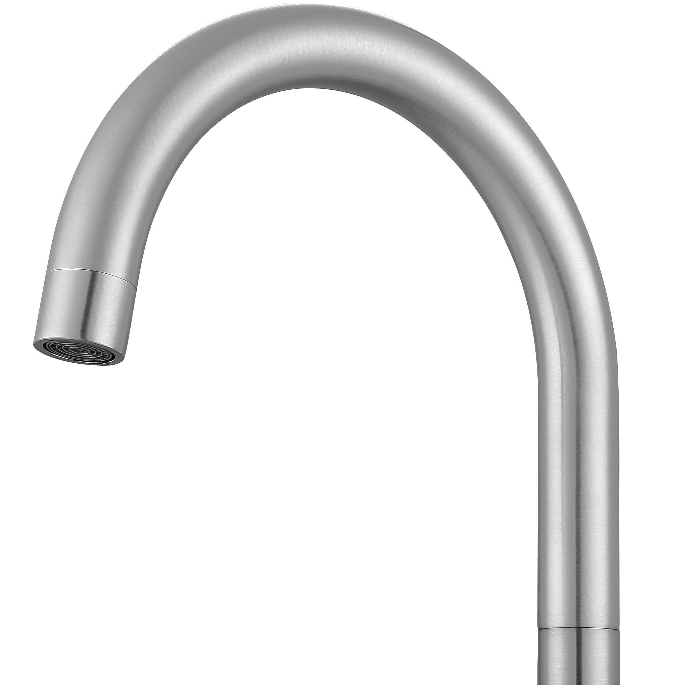 Brushed Nickel Ava Two Handle Roman Tub Bathroom Faucet - Perfect for Luxury Bathrooms & Spa-Like Retreats