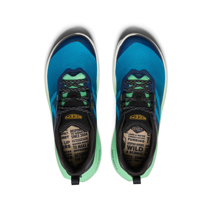 Men's 450 Dirt Hiking Shoes - Blue Danube/Absinthe Green - Lightweight Waterproof Trail Running Shoes for Outdoor Adventures & Mountain Climbing