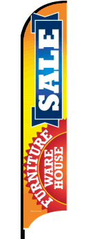 Feather Flag Banner - Durable Custom Advertising Flag for Furniture Warehouse Sales & Outdoor Events | Perfect for Grand Openings, Promotions & Store Signage