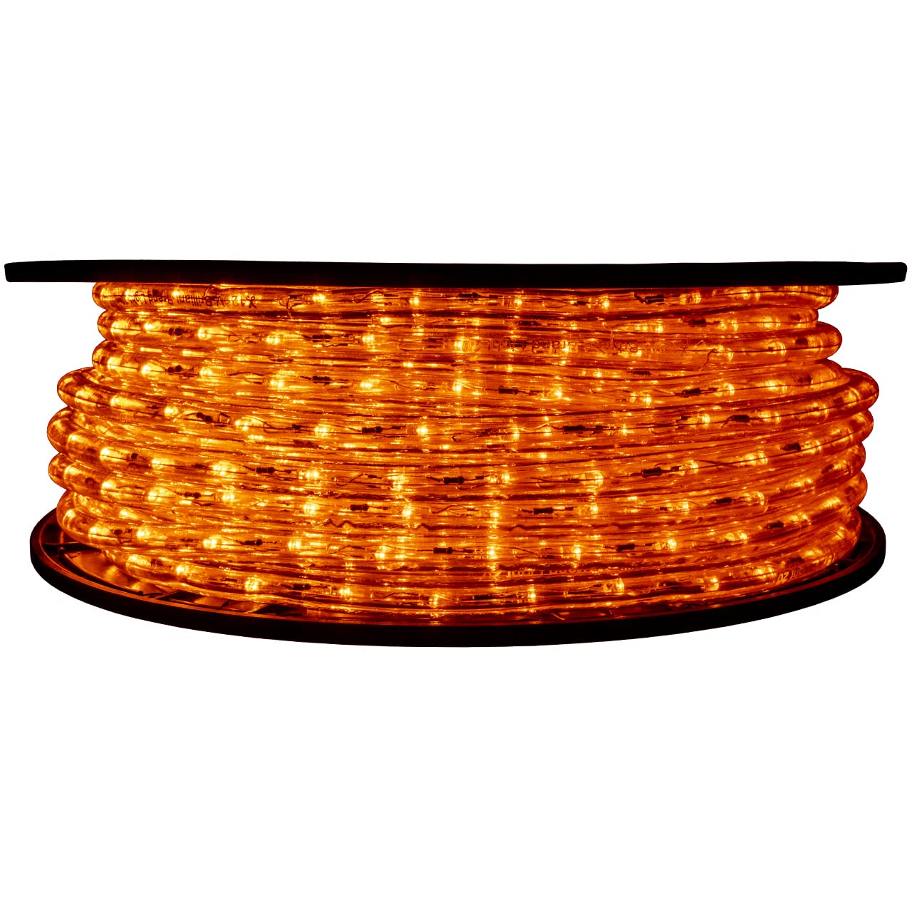 Orange LED Rope Light - 120V Waterproof Outdoor/Indoor Decorative Lighting - 148ft for Christmas, Parties, Patio, and Garden Decor
