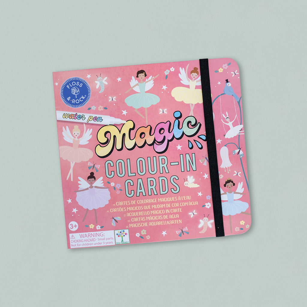 Sophie Ballerina Rag Doll with Floss & Rock Magic Color-In Cards | Enchanted Princess Toy for Girls | Perfect for Birthday Gifts, Pretend Play & Creative Coloring Activities