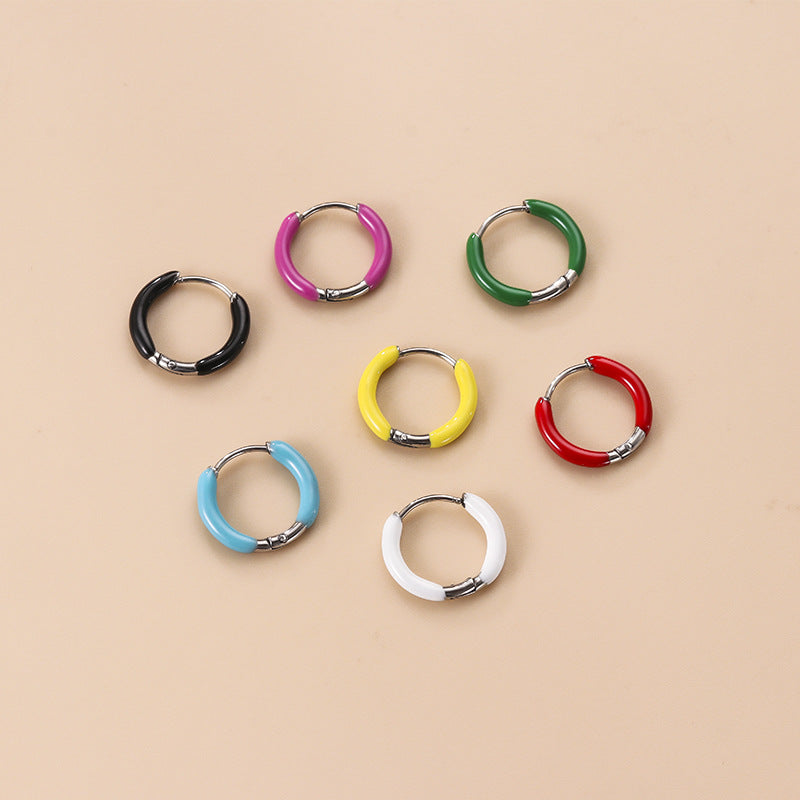 18K Gold Color Enamel Hinged Segment Ring for Women | HSPJ815 | Elegant Jewelry Gift for Anniversary, Birthday & Special Occasions