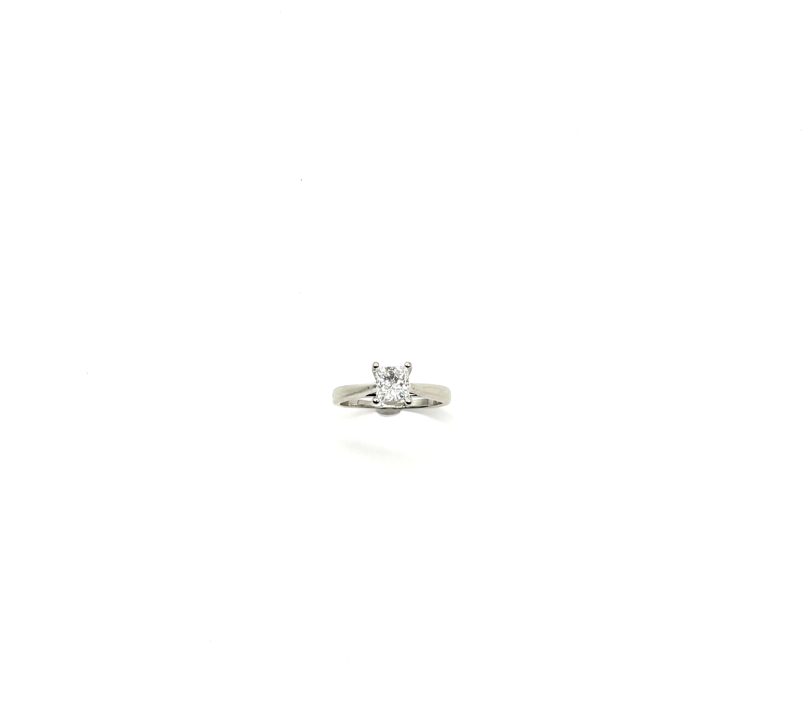Solitaire Diamond Engagement Ring for Women - 1 Carat Round Cut 14K White Gold Wedding Band - Perfect for Proposals, Anniversaries & Bridal Jewelry Gifts