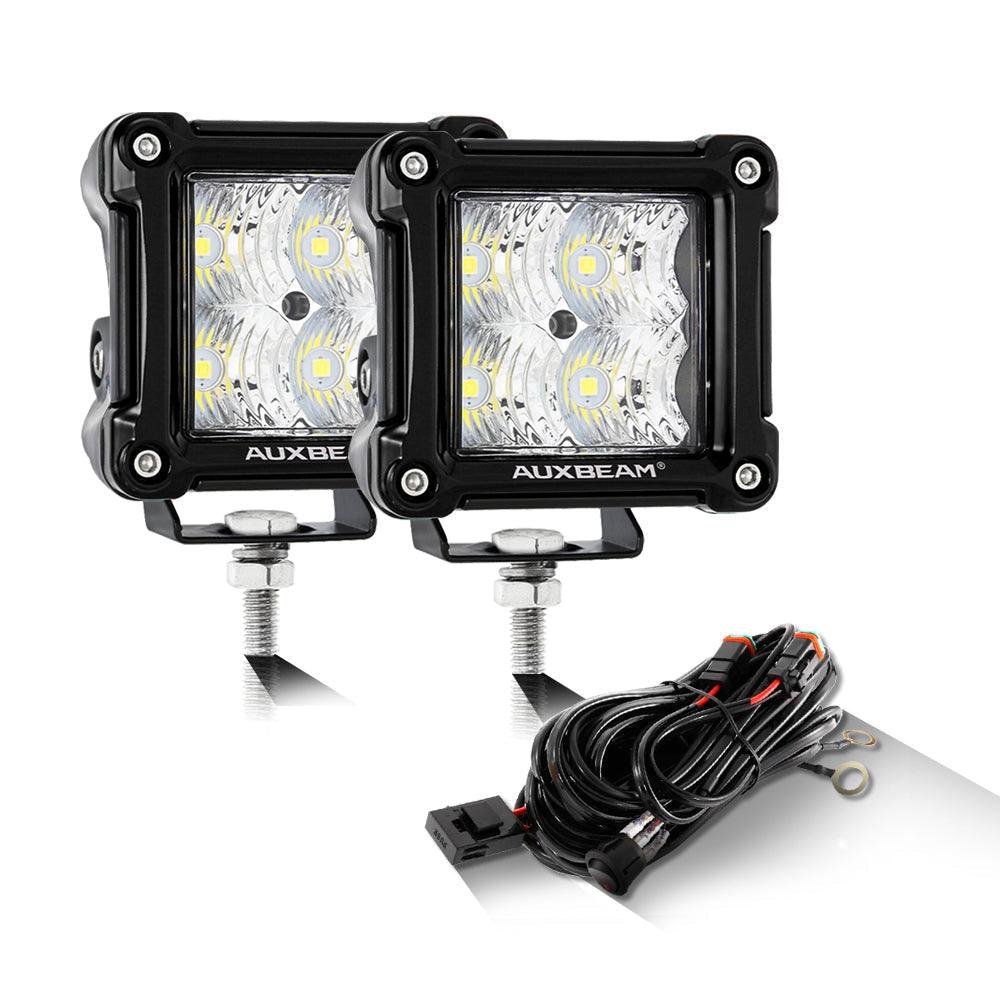 3 Inch LED Pods Light - Spot/Flood Beam Combo with A-Pillar Mounting Brackets for 2016-2021 Polaris General - Perfect for Off-Roading, Night Driving & Adventure Vehicles
