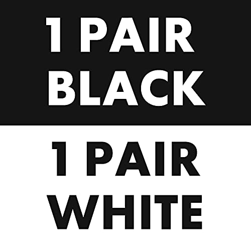 Black + White 2 Pair (With Bonus Neck Gaiter)