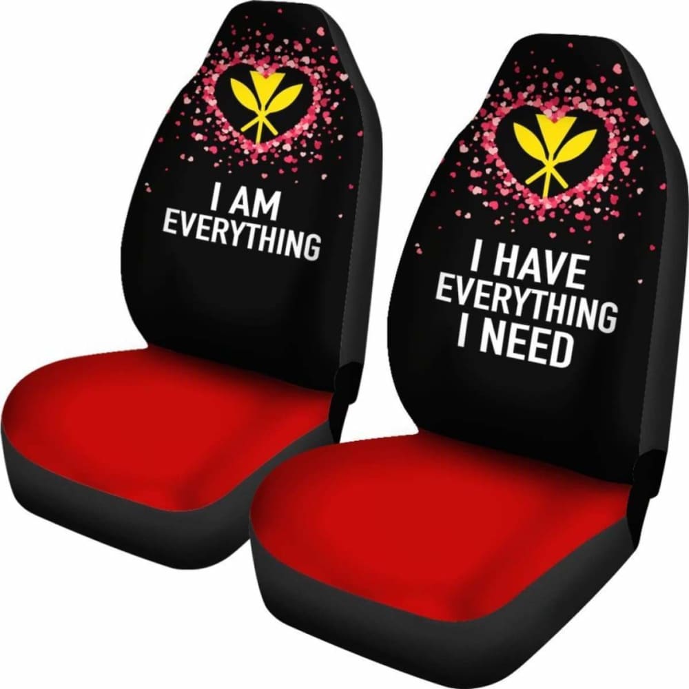 Kanaka Maoli Hawaiian Car Seat Covers for Couples - Valentine's Day Gift - Everything I Need (105905) - Perfect for Road Trips & Romantic Getaways