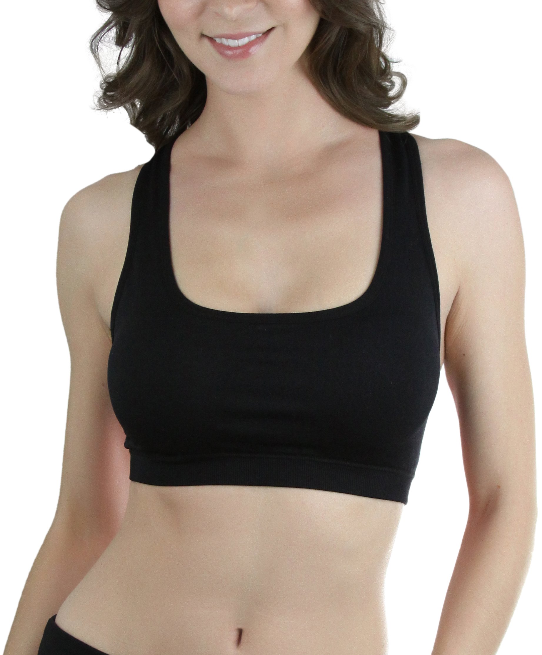 ToBeInStyle Women's Seamless Wire-Free Sports Bras & Bralettes - Supportive, Comfortable & Breathable for Yoga, Running, Gym & Everyday Wear