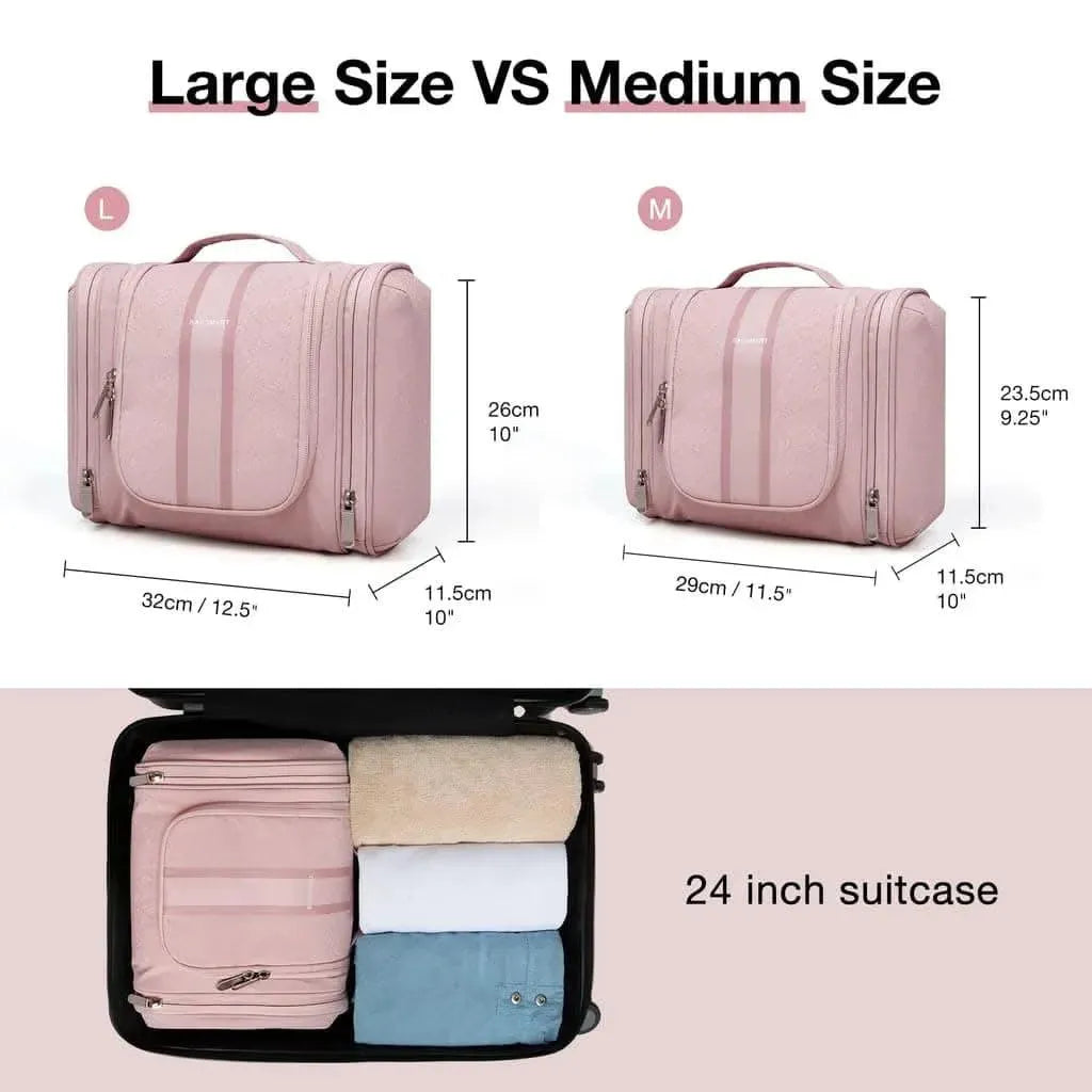 Premium Atlas Travel Hanging Toiletry Bag - Waterproof Cosmetic Organizer for Men & Women - Perfect for Camping, Gym, Business Trips & Air Travel