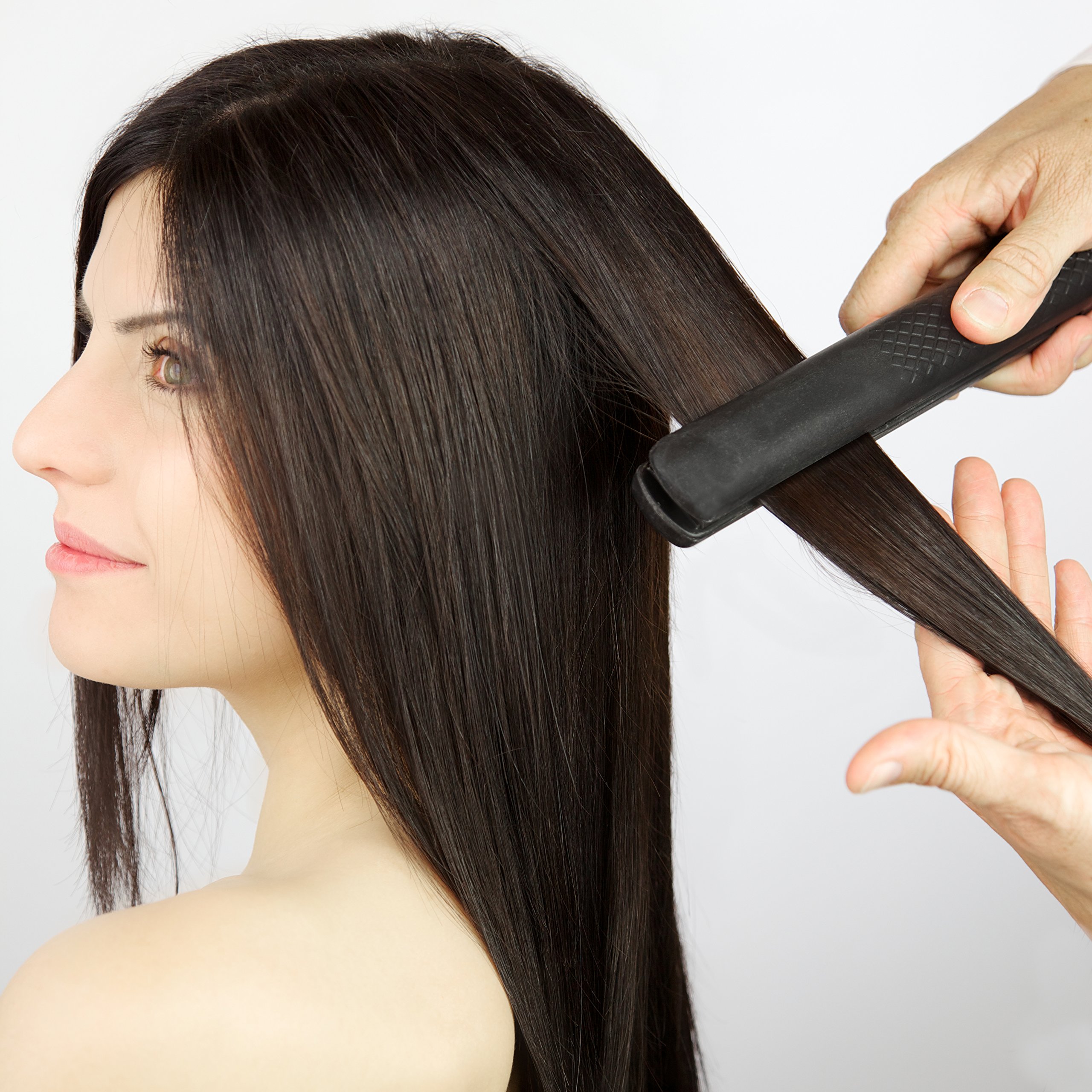 Gurin Ceramic Tourmaline Flat Iron Hair Straightener - 1.25 Inch Professional Styling Tool with Travel Case | Perfect for Home Use, Salon Styling & On-the-Go Hair Care